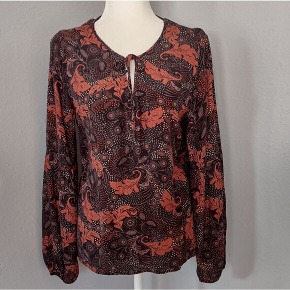 Sanctuary Scarlet Billow Long Sleeve Blouse - M - Picture 2 of 11